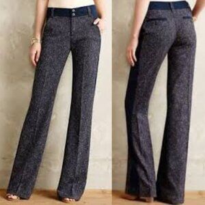 Anthropologie Elevenses Tweed Wide-Leg Pants Sz 6 Like new